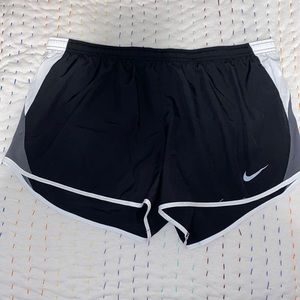 Black and Grey Nike Tempo shorts
